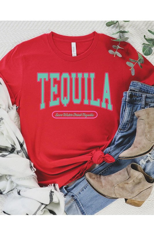 Tequila Summer Drink Graphic T Shirts RED S by Color Bear | Fleurcouture