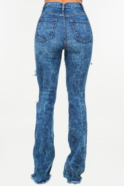 Thania Boot Cut Jean blue by GJG Denim | Fleurcouture