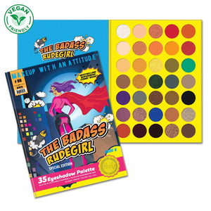 The Badass Rudegirl 35 Eyeshadow Palette - Book 6 Eyeshadow Palettes by Rude Cosmetics | Fleurcouture