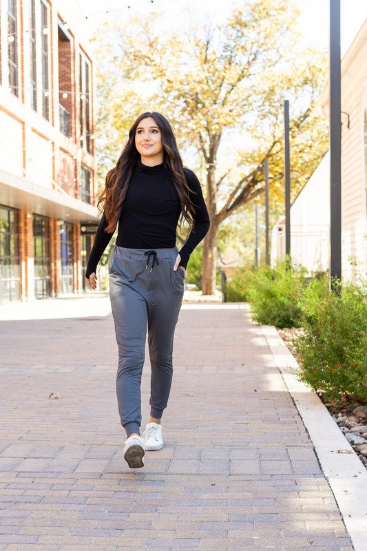 The Cindy Charcoal Lounger Leggings / Jogger Charcoal by Julia Rose | Fleurcouture