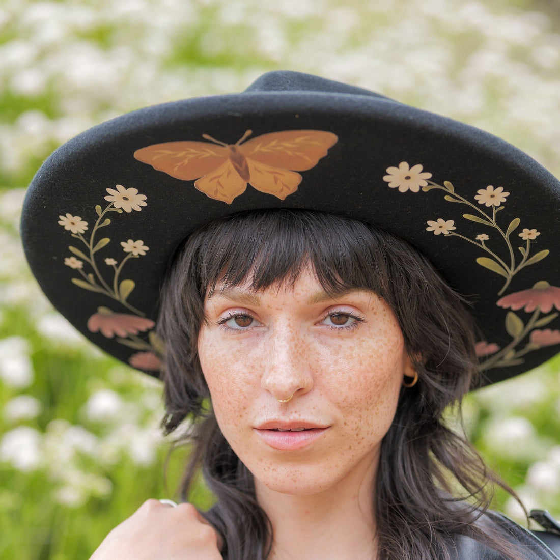 The Florence Pencil Brim 57 (S/M) Hats by Wild As Heck | Fleurcouture