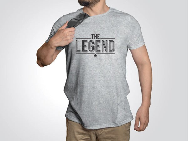 The Legend Dad Softstyle Tee Oxford Grey 2X by Ocean and 7th | Fleurcouture