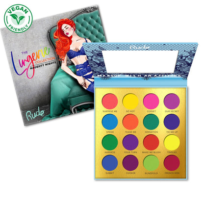 The Lingerie Collection - Naughty Nights (Brights) Eyeshadow Palettes by Rude Cosmetics | Fleurcouture