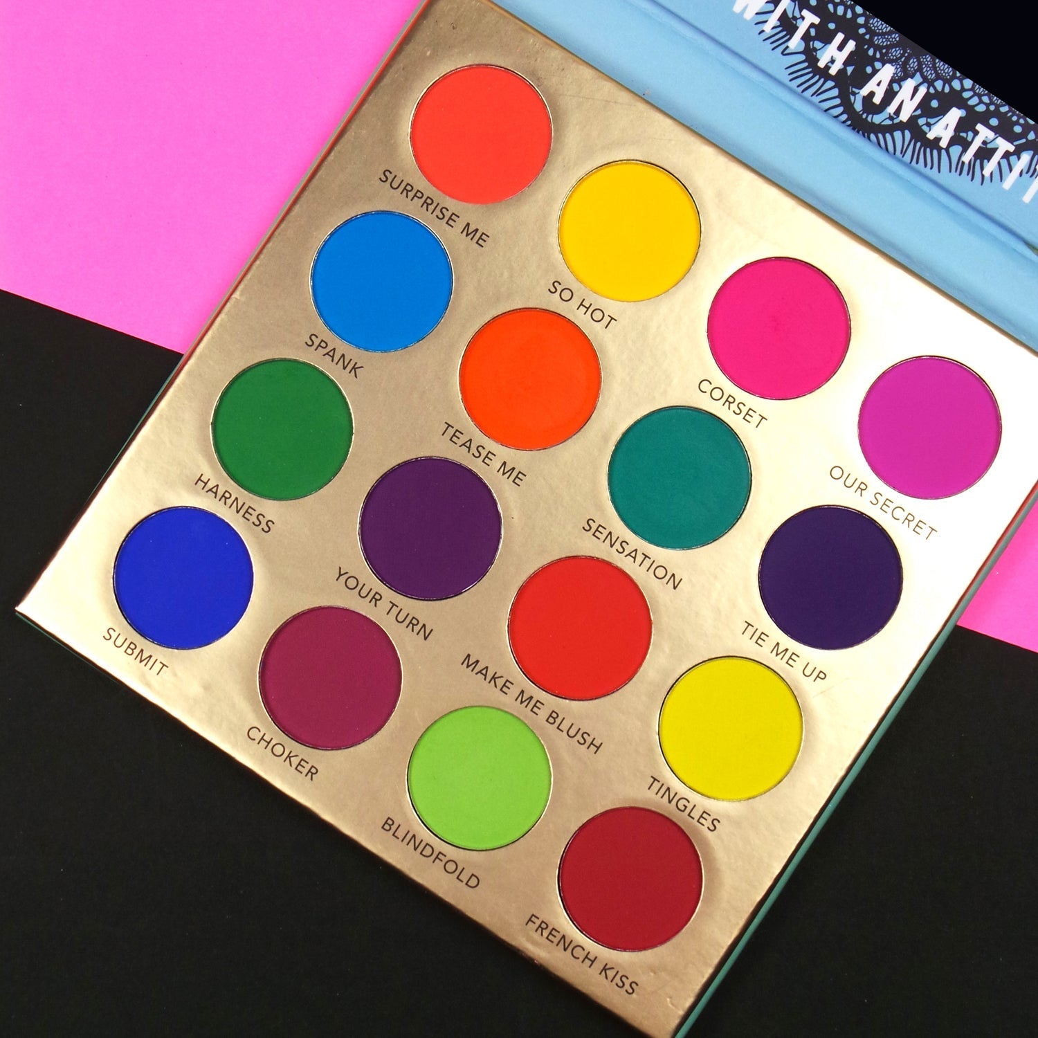 The Lingerie Collection - Naughty Nights (Brights) Eyeshadow Palettes by Rude Cosmetics | Fleurcouture