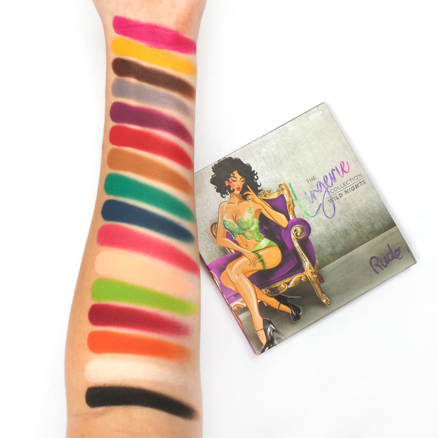 The Lingerie Collection - Wild Nights (Wearables) Eyeshadow Palettes by Rude Cosmetics | Fleurcouture