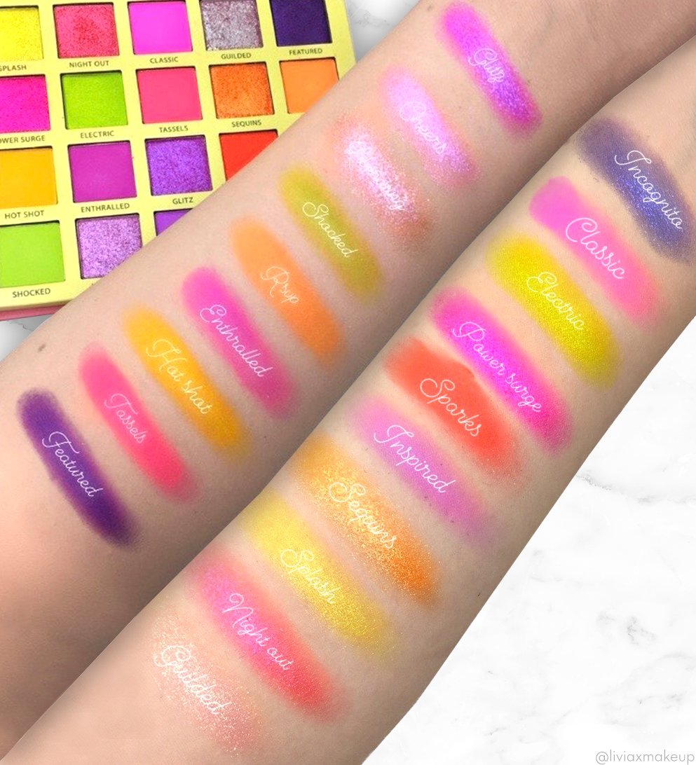 The Roaring 20's Eyeshadow Palette - Neons Eyeshadow Palettes by Rude Cosmetics | Fleurcouture