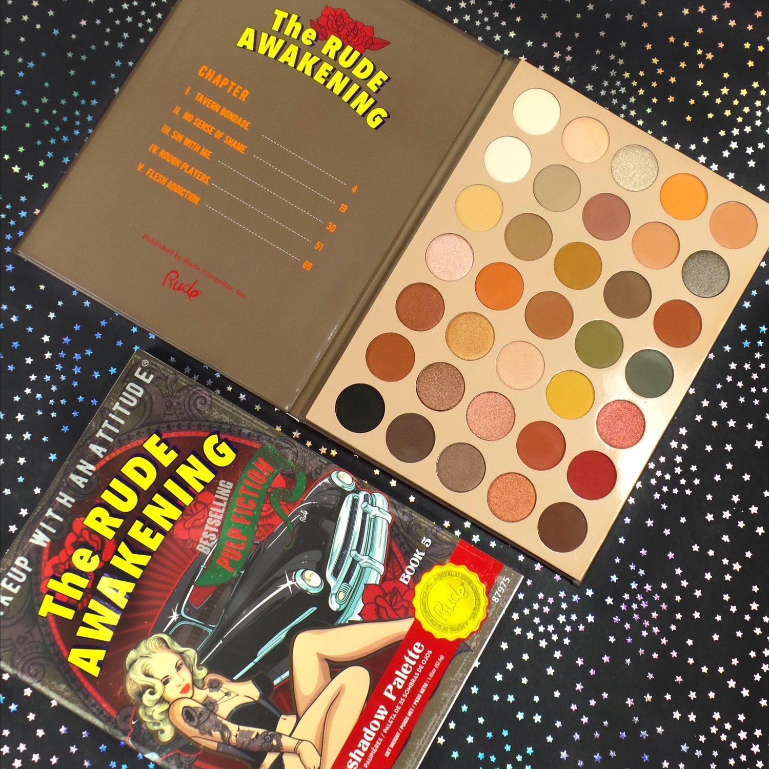 The Rude Awakening 35 Eyeshadow Palette - Book 5 Eyeshadow Palettes by Rude Cosmetics | Fleurcouture