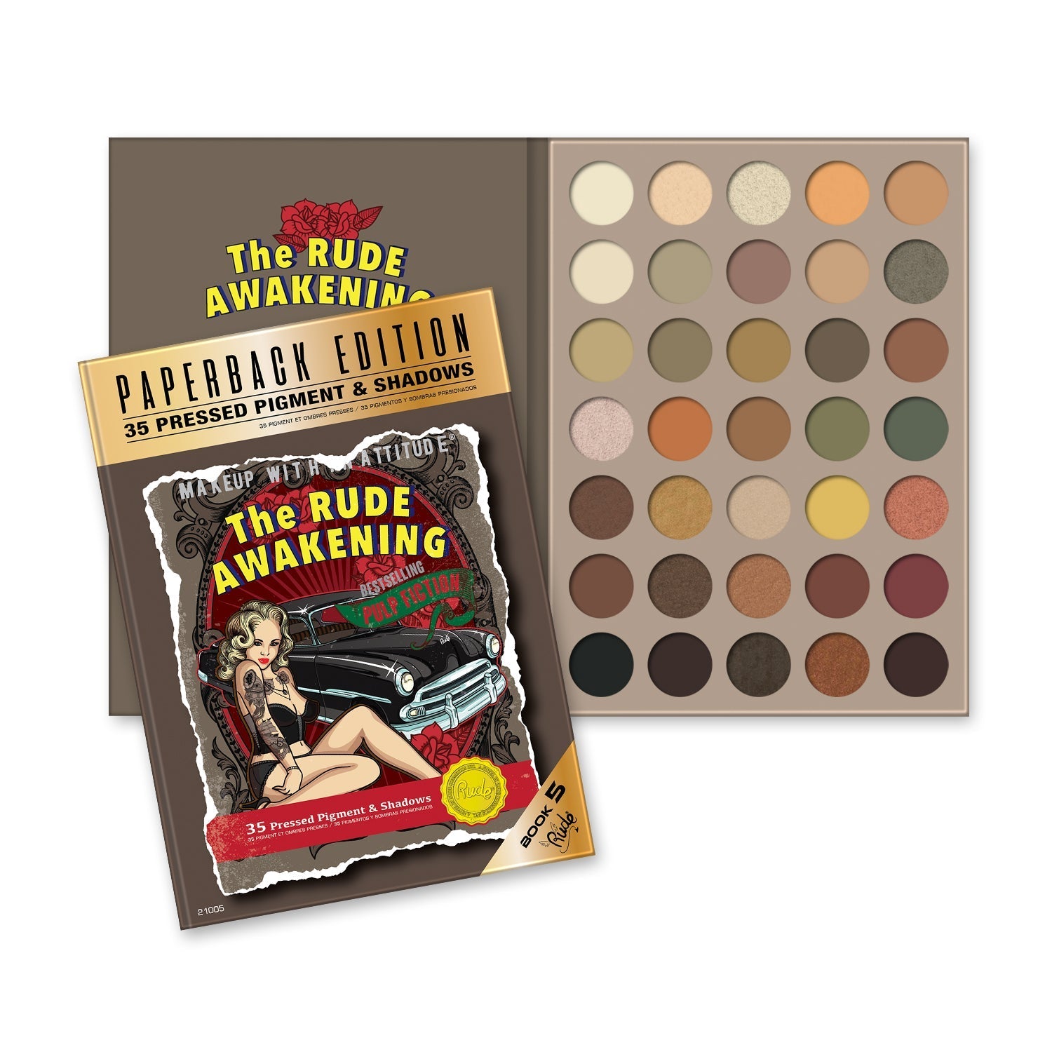 The Rude Awakening Eyeshadow Palette - Paperback Edition Eye Shadow by Rude Cosmetics | Fleurcouture