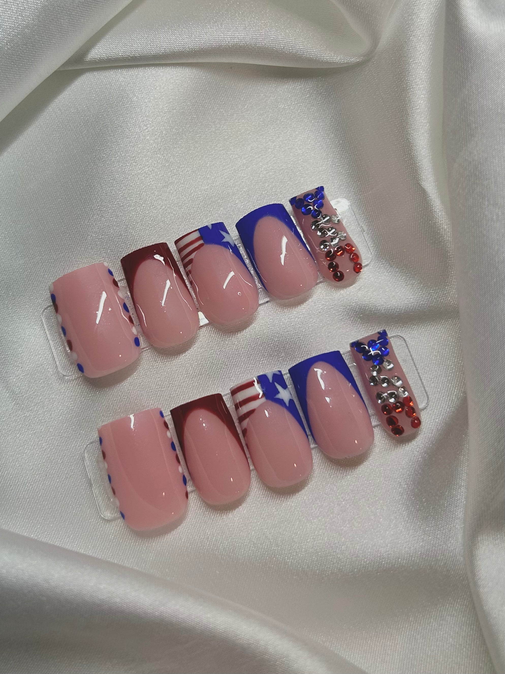 TheEmpressedNails 4th of July Press-On Nails by Fleurcouture | Fleurcouture