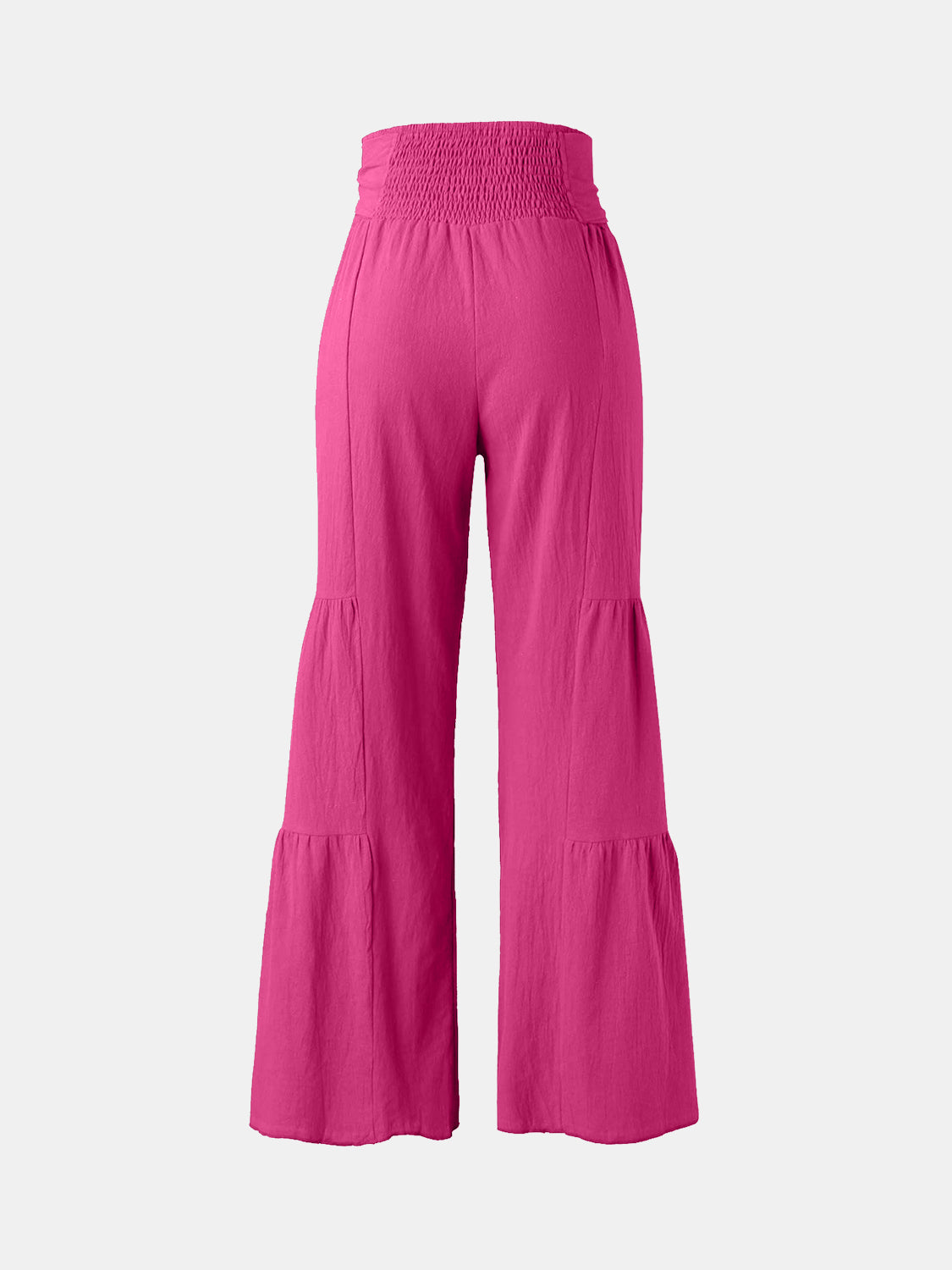 Tied Ruched Wide Leg Pants Women&