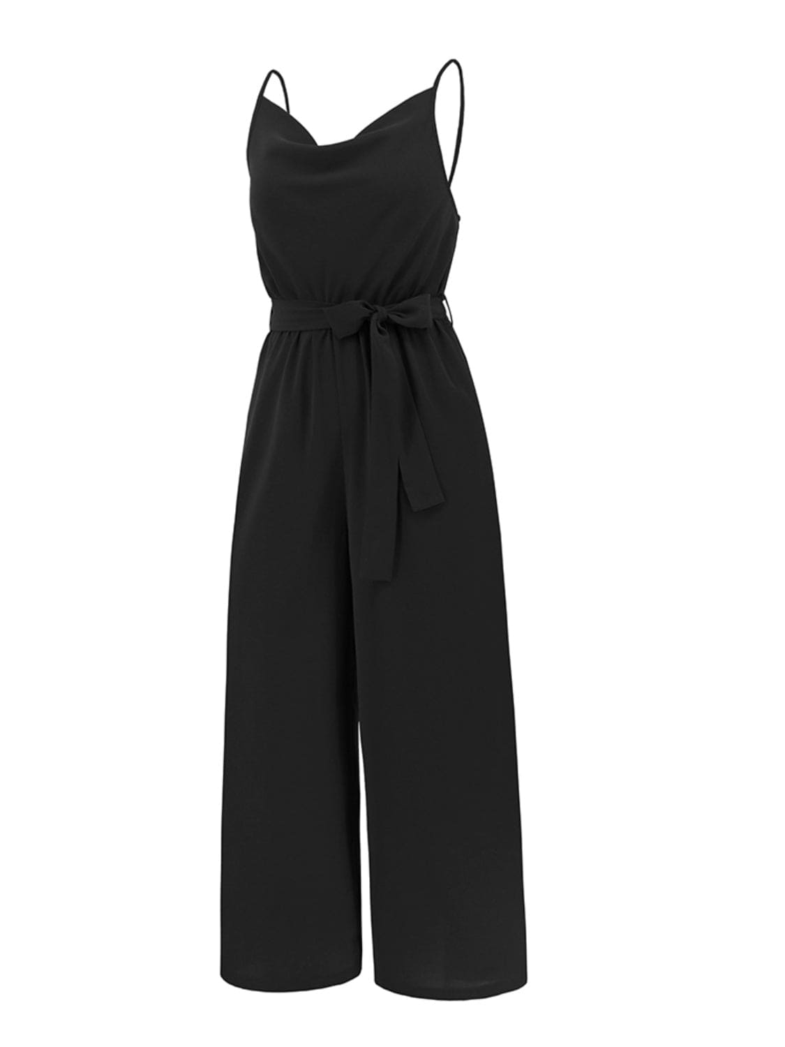 Tied Spaghetti Strap Wide Leg Jumpsuit Jumpsuits by Trendsi | Fleurcouture