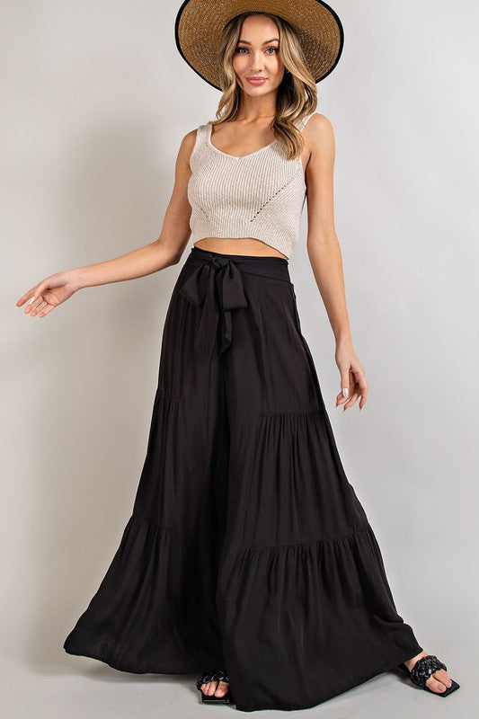 Tiered Wide Pants by eesome | Fleurcouture