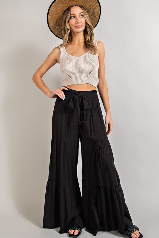 Tiered Wide Pants by eesome | Fleurcouture