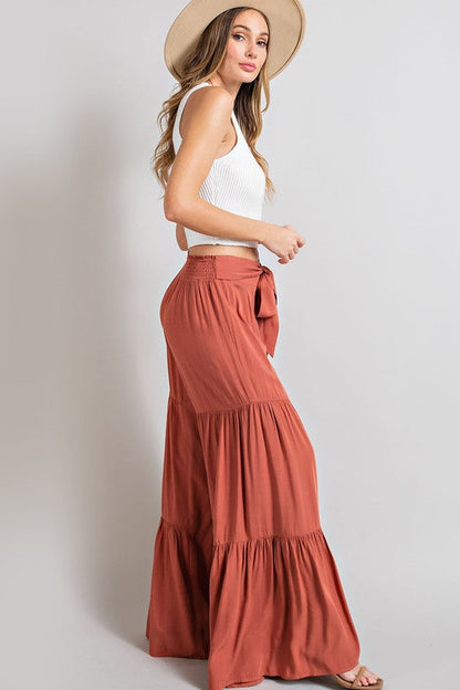 Tiered Wide Pants by eesome | Fleurcouture