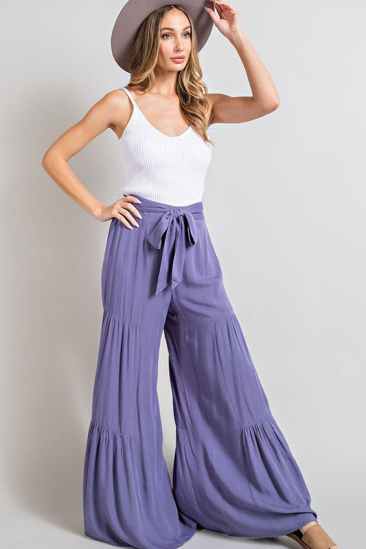 Tiered Wide Pants by eesome | Fleurcouture