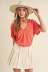 Til V-Neck Baby Top COBALT S by Aemi + Co | Fleurcouture