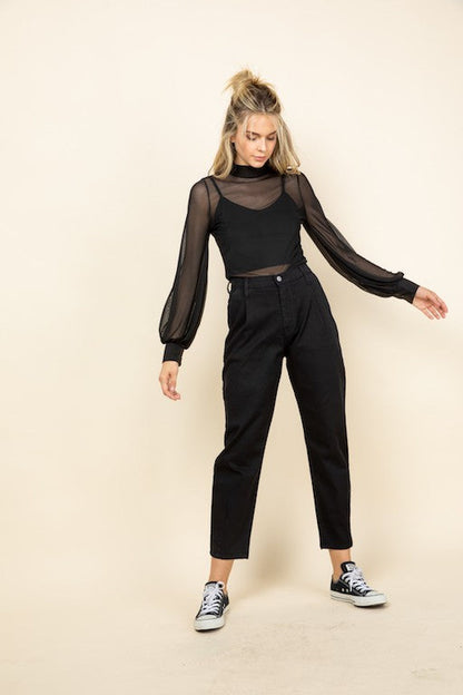 TLR20484 Black by O2 Denim | Fleurcouture