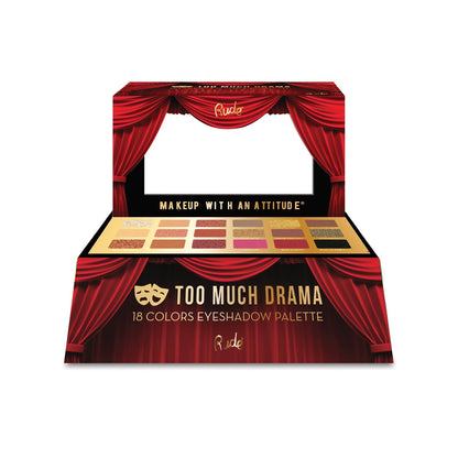 Too Much Drama Eyeshadow Palette Display Set, 12pcs Wholesale Set by Rude Cosmetics | Fleurcouture