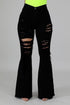 Torri Bell Bottom Jean in Black Black 3 by GJG Denim | Fleurcouture