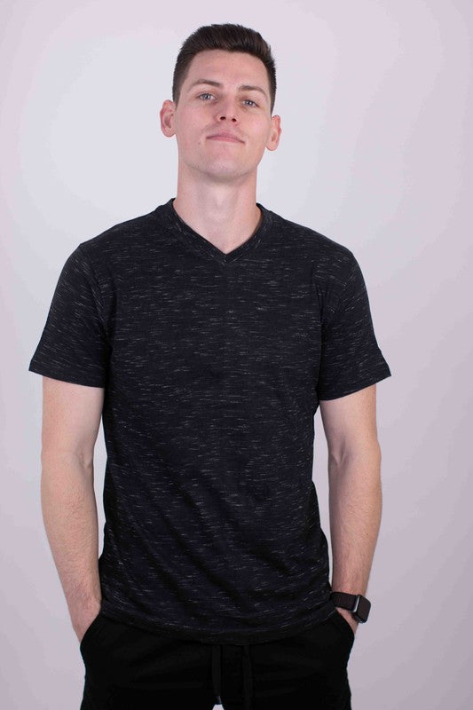Tri-Blend V-Neck T-Shirt Black S by Generation XYZ | Fleurcouture