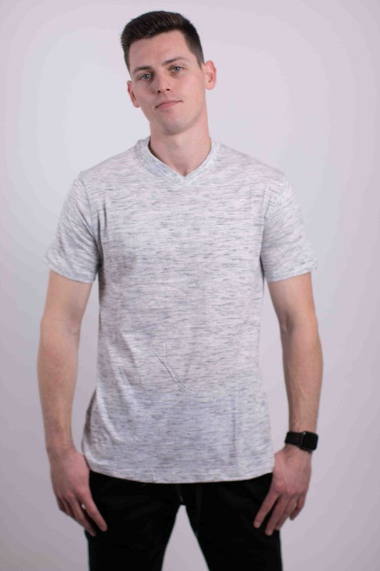 Tri-Blend V-Neck T-Shirt white S by Generation XYZ | Fleurcouture