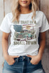 Try That in a Small Town Western Graphic Tee White XL by Rebel Stitch | Fleurcouture