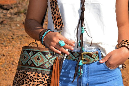 Turquoise Chunk on Cuff Ring turquoise 1 by The Jewelry Junkie | Fleurcouture