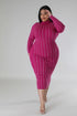 Turtle Neck Stretch Dress by Fleurcouture | Fleurcouture