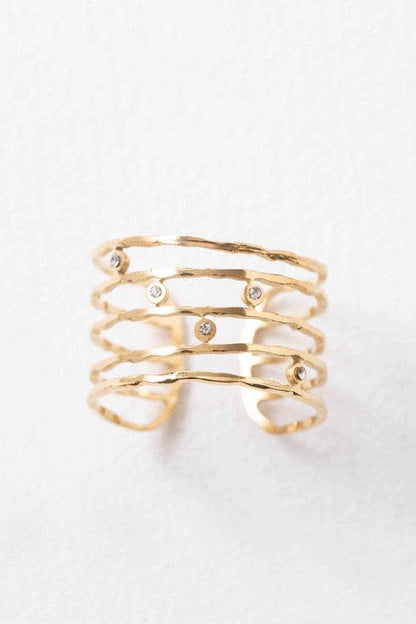 Twig Adjustable Ring Gold OS Rings by Lovoda | Fleurcouture