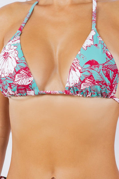 TWO PIECE FLORAL PRINTS BIKINI by Mermaid Swimwear | Fleurcouture