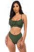 TWO-PIECE HIGH WASITED Hunter S by Mermaid Swimwear | Fleurcouture