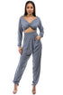 TWO PIECE PANT SET GREY S by By Claude | Fleurcouture