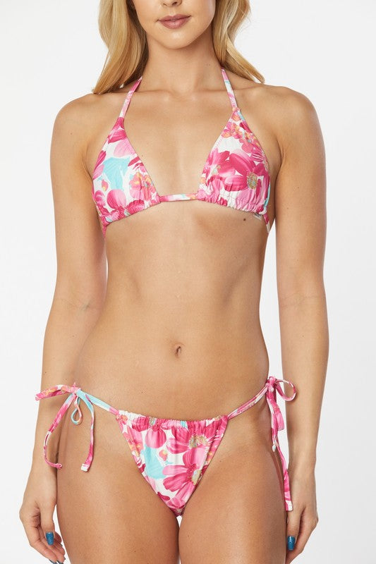 TWO PIECE TROPICAL FLOAL PRINTS by Mermaid Swimwear | Fleurcouture