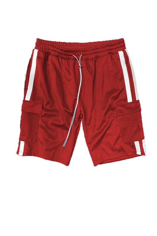 Two Stripe Cargo Pouch Shorts Men&