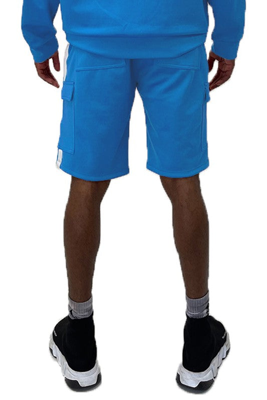 Two Stripe Cargo Pouch Shorts Men&