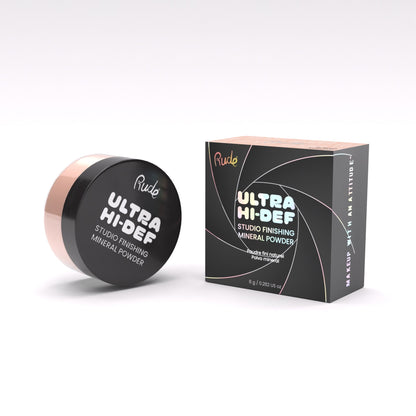 Ultra High Definition Studio Finishing Mineral Powder Natural Setting Spray &amp; Powder by Rude Cosmetics | Fleurcouture