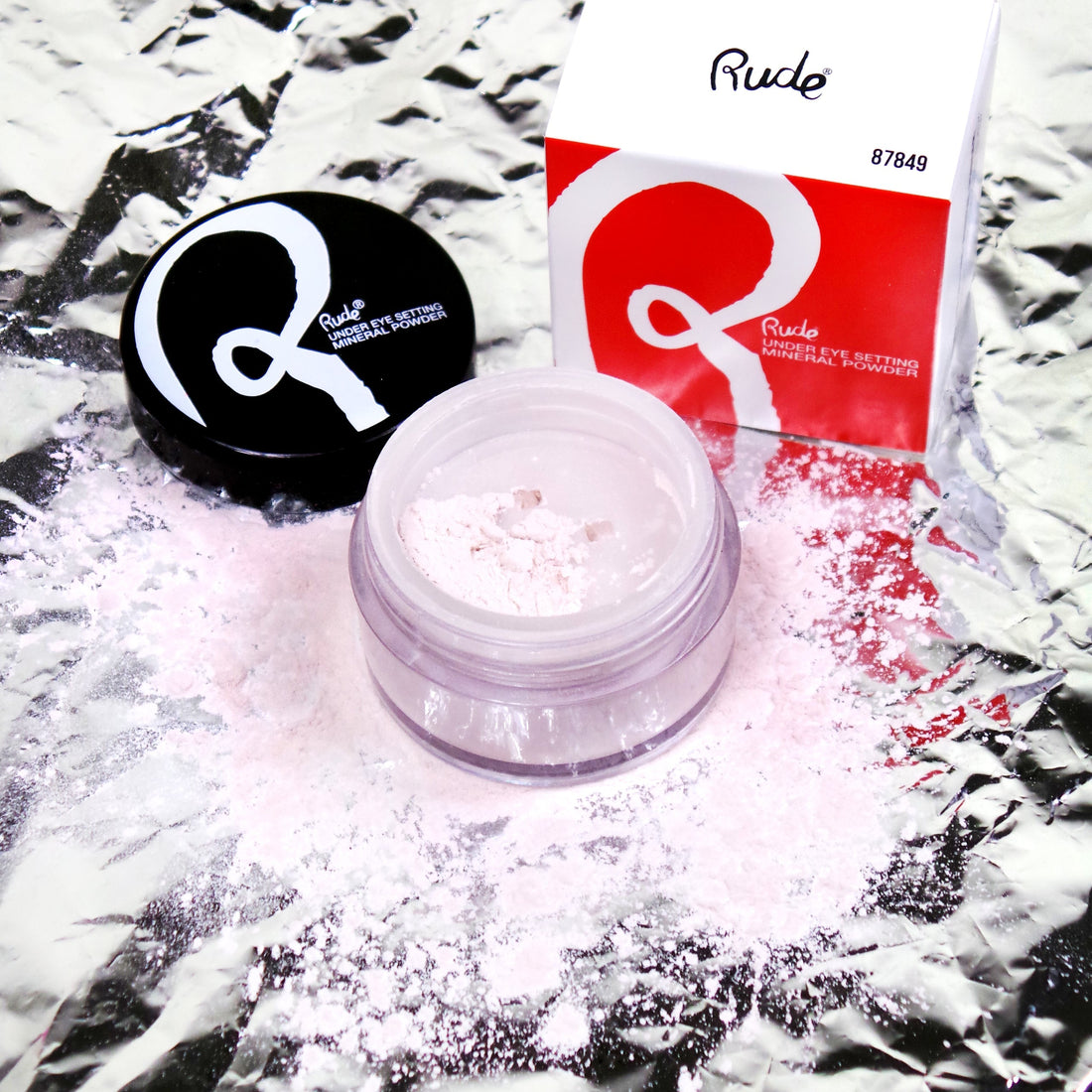 Under Eye Setting Mineral Powder Vanilla Setting Spray &amp; Powder by Rude Cosmetics | Fleurcouture