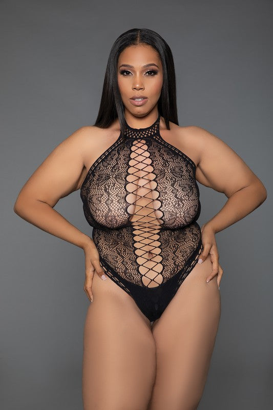 Unforgettable Nights Bodysuit Black Q by BE WICKED | Fleurcouture