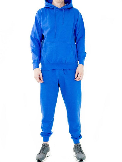 Unisex Sweat Set -Hoodie Suits Royal-Blue S by Generation XYZ | Fleurcouture