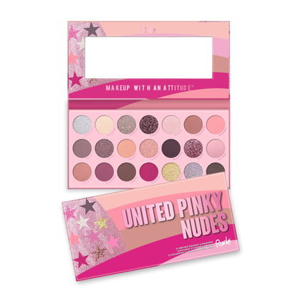 United Pinky Nudes Palette Display Set, 12 pcs Wholesale Set by Rude Cosmetics | Fleurcouture