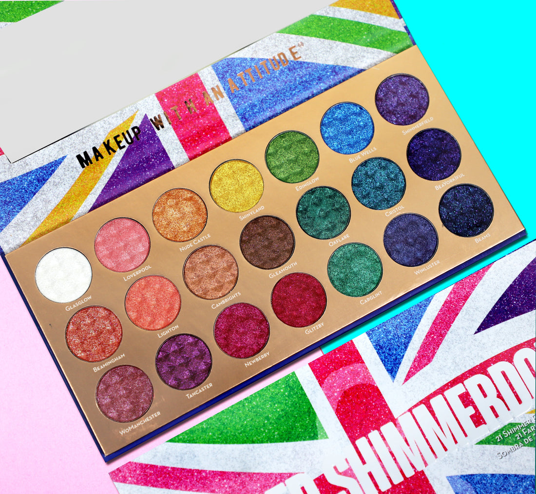 United Shimmerdom - 21 Shimmer Eyeshadow Palette Eyeshadow Palettes by Rude Cosmetics | Fleurcouture