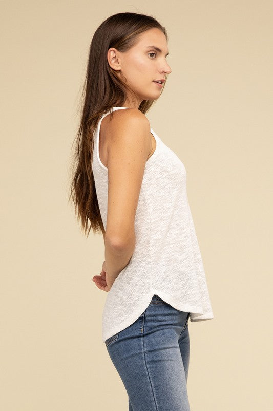 V Neck Sleeveless Cami Top by ZENANA | Fleurcouture