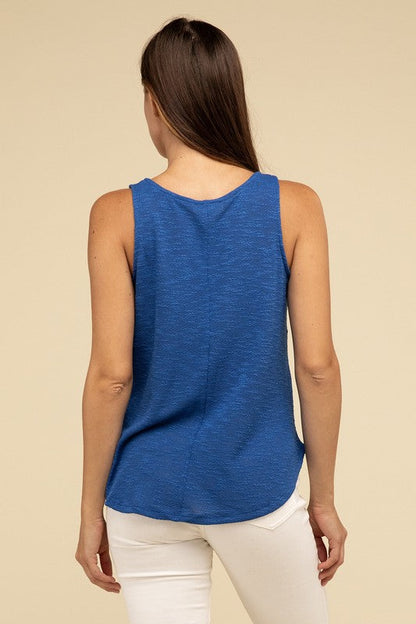 V Neck Sleeveless Cami Top by ZENANA | Fleurcouture