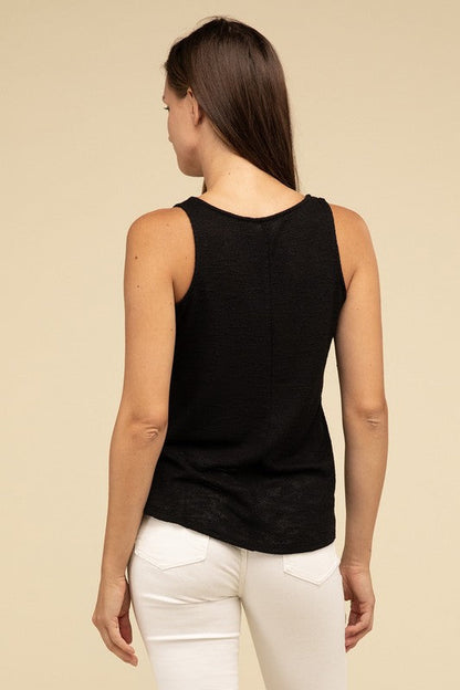 V Neck Sleeveless Cami Top by ZENANA | Fleurcouture