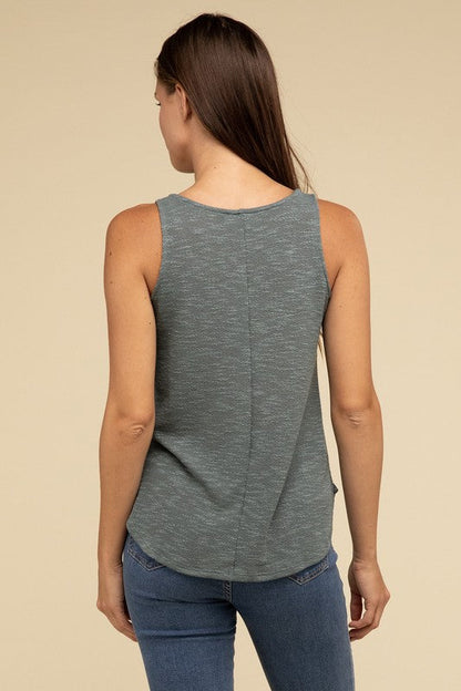 V Neck Sleeveless Cami Top by ZENANA | Fleurcouture