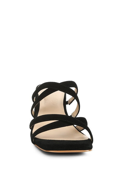 VALENTINA Strappy Casual Block Heel Sandals by Rag Company | Fleurcouture