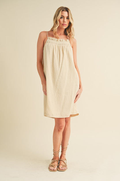Veda Embroidered Dress OAT S by Aemi + Co | Fleurcouture