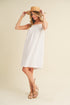 Veda Embroidered Dress WHITE S by Aemi + Co | Fleurcouture