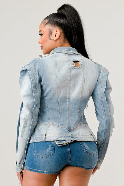 Vintage Denim Jean Jacket DENIM by Athina | Fleurcouture