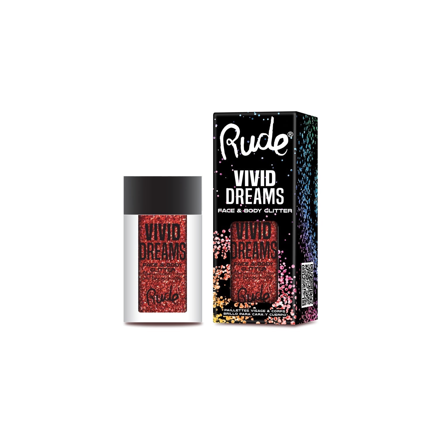 Vivid Dreams Face &amp; Body Glitter Delusion Loose Glitter &amp; Pigments by Rude Cosmetics | Fleurcouture